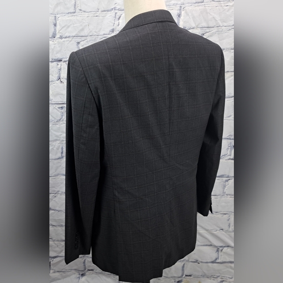 Armani Collezioni Blazer Sport Coat Gray Check Harry Rosen Italy S Drop 42R - Picture 6 of 15